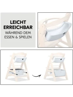 Aufbewahrungsboxen für Hochstuhl - 2er Set in weiss
