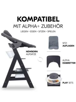 Aufbewahrungsboxen für Hochstuhl - 2er Set in weiss