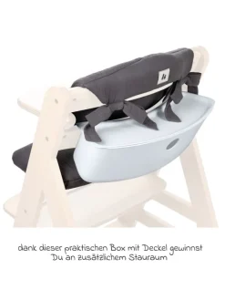 Aufbewahrungsboxen für Hochstuhl - 2er Set in weiss
