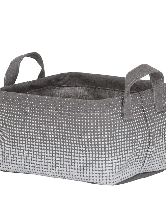 Aufbewahrungskorb in Grau - (B)21 x (H)12,5 x (T)17 cm