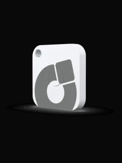 Aufladbarer Bluetooth-Schlüsselfinder "recharge" in weiß