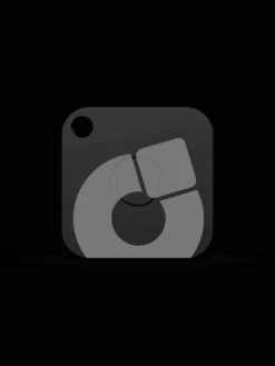 Aufladbarer Bluetooth-Schlüsselfinder "recharge" in schwarz, 4er Pack