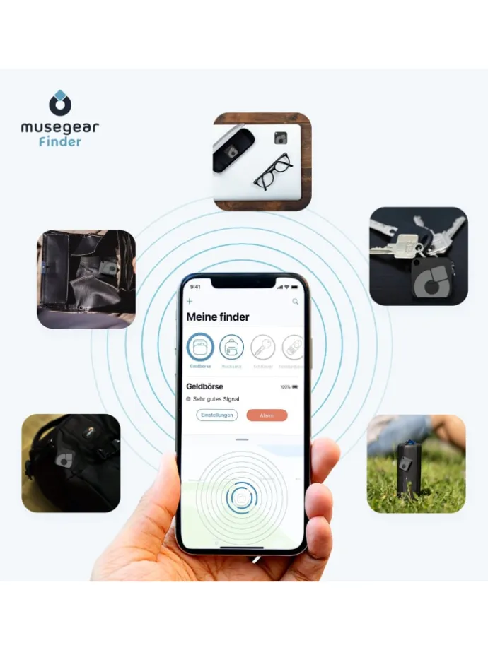 Aufladbarer Bluetooth-Schlüsselfinder "recharge" in weiß, 2er Pack