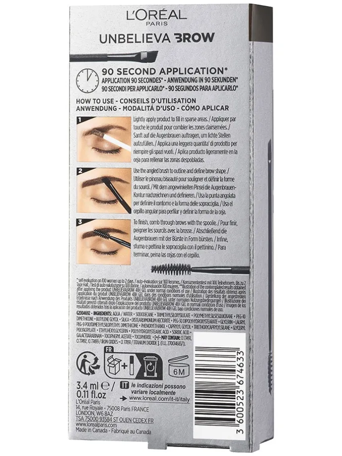 Augenbrauengel "Unbelieva Brow - 109 Tenue Ebony", 3,4 ml