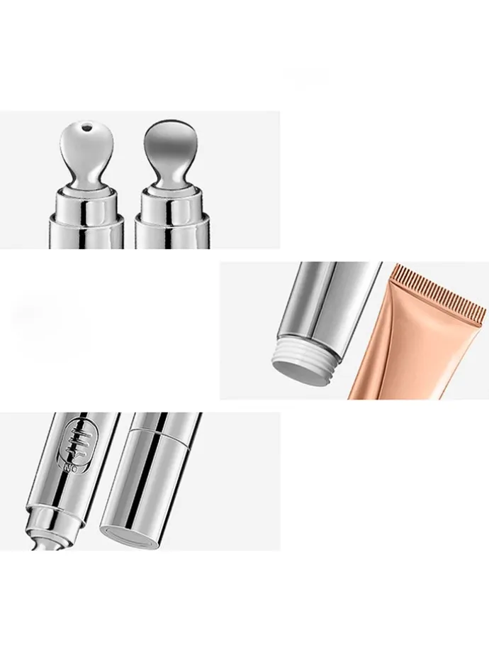 Augenkonturen-Massagegerät in Silber/ Gold