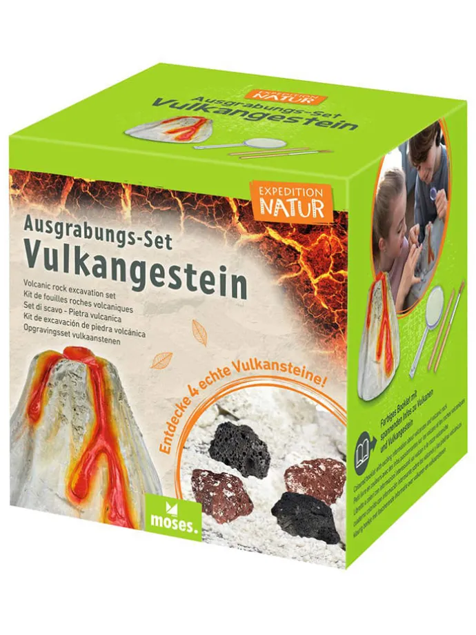 Ausgrabungs-Set "Expedition Natur - Vulkangestein" - ab 7 Jahren