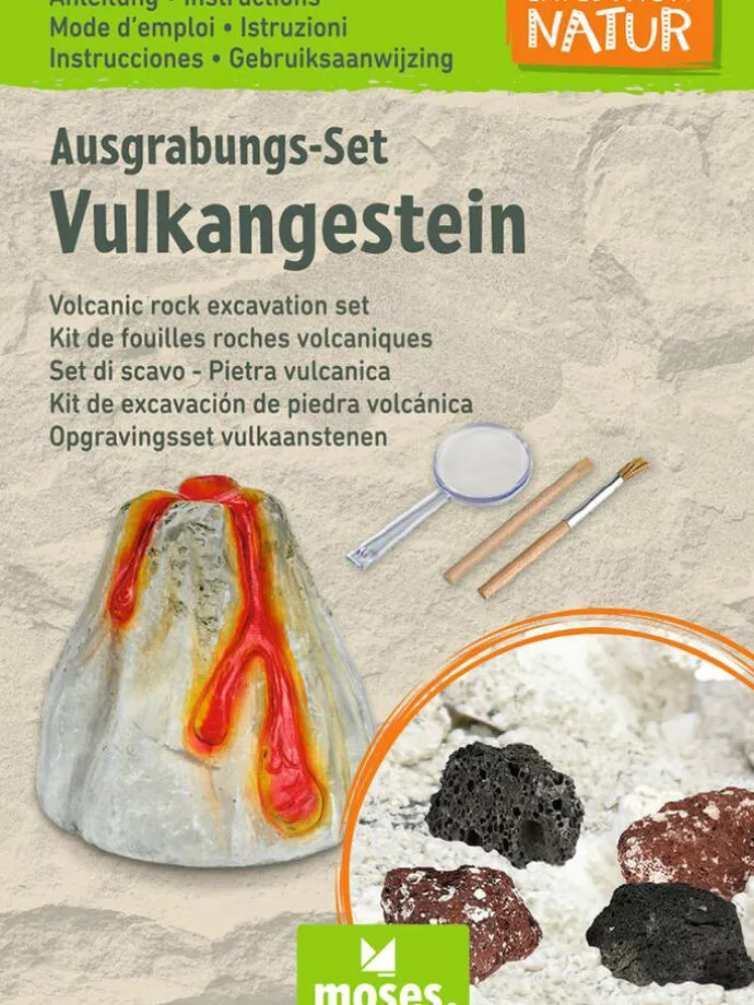 Ausgrabungs-Set "Expedition Natur - Vulkangestein" - ab 7 Jahren