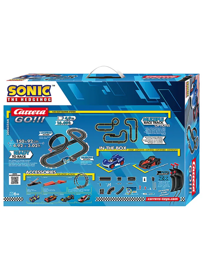 Autorennbahn "CARRERA GO!!! - Sonic the Hedgehog 4.9" - ab 6 Jahren