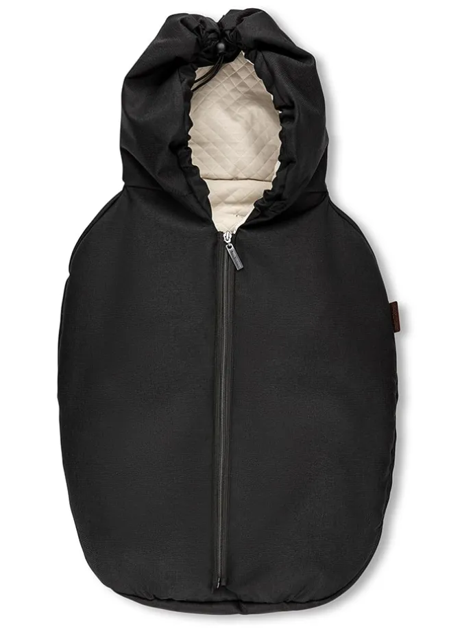 Autoschalen-Fußsack "Tulip" in Schwarz - (L)72 x (B)30 cm