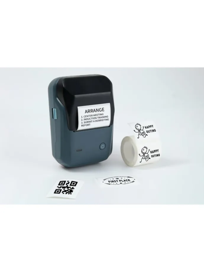 B1 Drahtloser Etikettendrucker Bluetooth Blau