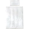 Babby Bettwäsche – Decke & Kissen 100 x 135 cm - weiß