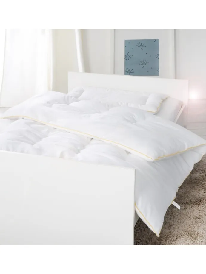 Babby Bettwäsche – Decke & Kissen 100 x 135 cm - weiß