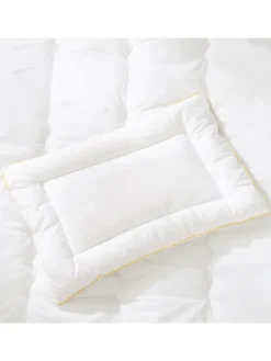 Babby Bettwäsche – Decke & Kissen 100 x 135 cm - weiß