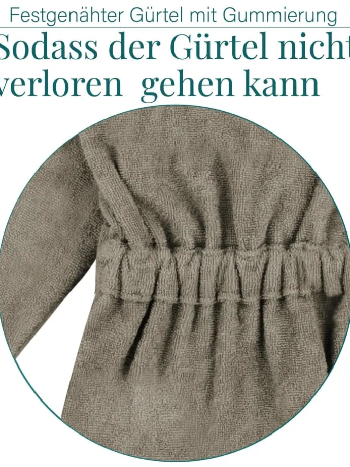 Baby Bademantel aus Bio-Baumwolle Ljubljana in Beige