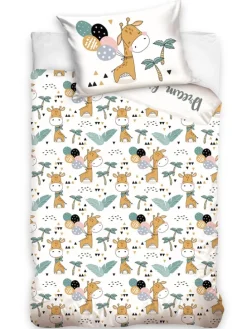 Baby Bettwäsche-Set "Tiere - Giraffe" in Weiß