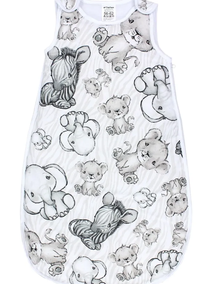 Baby Ganzjahres Schlafsack Wattiert in beige