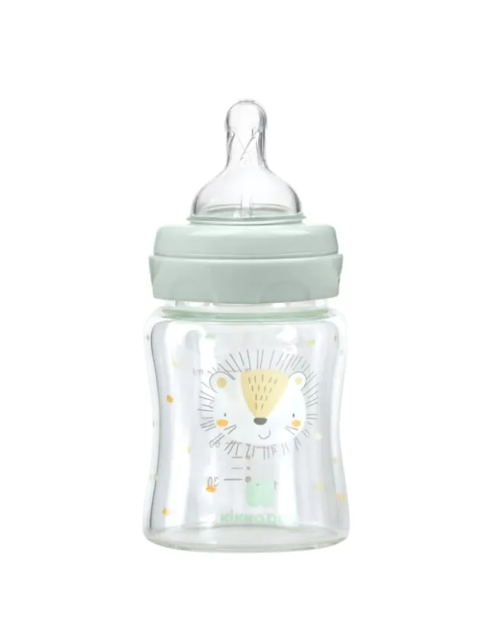 Baby Glasflasche 120 ml in grün