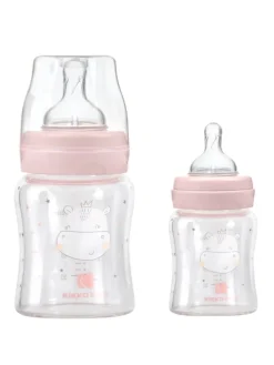 Baby Glasflasche 120 ml in rosa