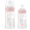 Baby Glasflasche 240 ml in rosa