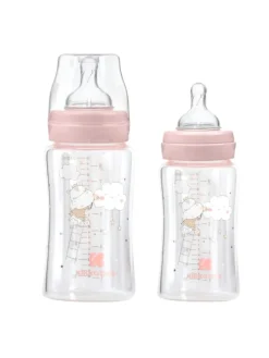Baby Glasflasche 240 ml in rosa