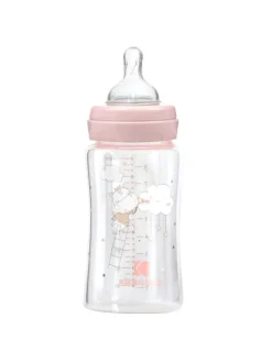 Baby Glasflasche 240 ml in rosa