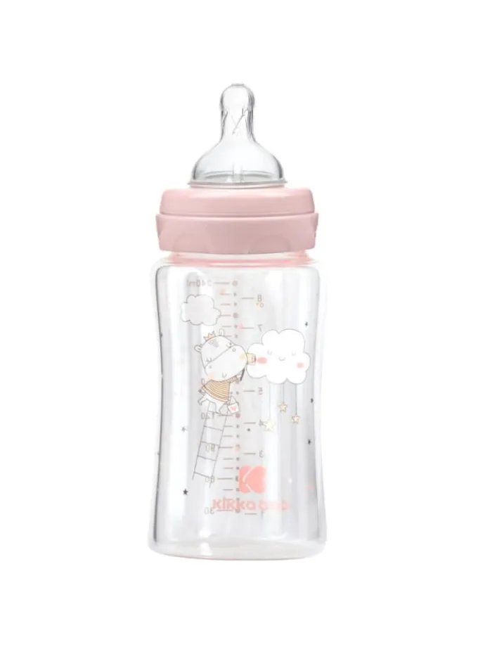 Baby Glasflasche 240 ml in rosa