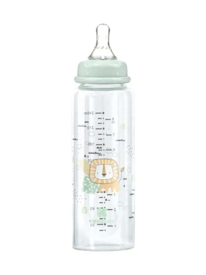Baby Glasflasche Savanna 240ml in grün