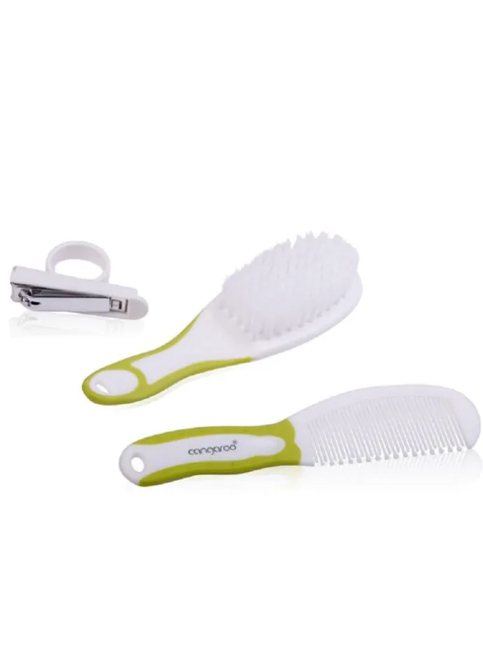 Baby Haarpflegeset u. Nagelknipser in weiß
