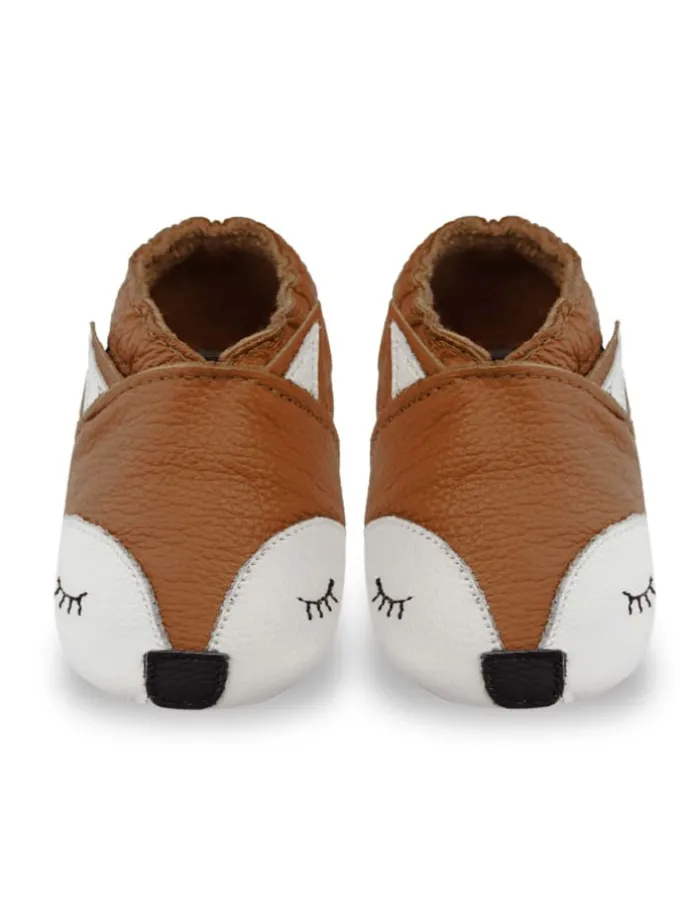 Baby Krabbelschuhe aus Leder, weiche Lauflernschuhe mit rutschfester Sohle