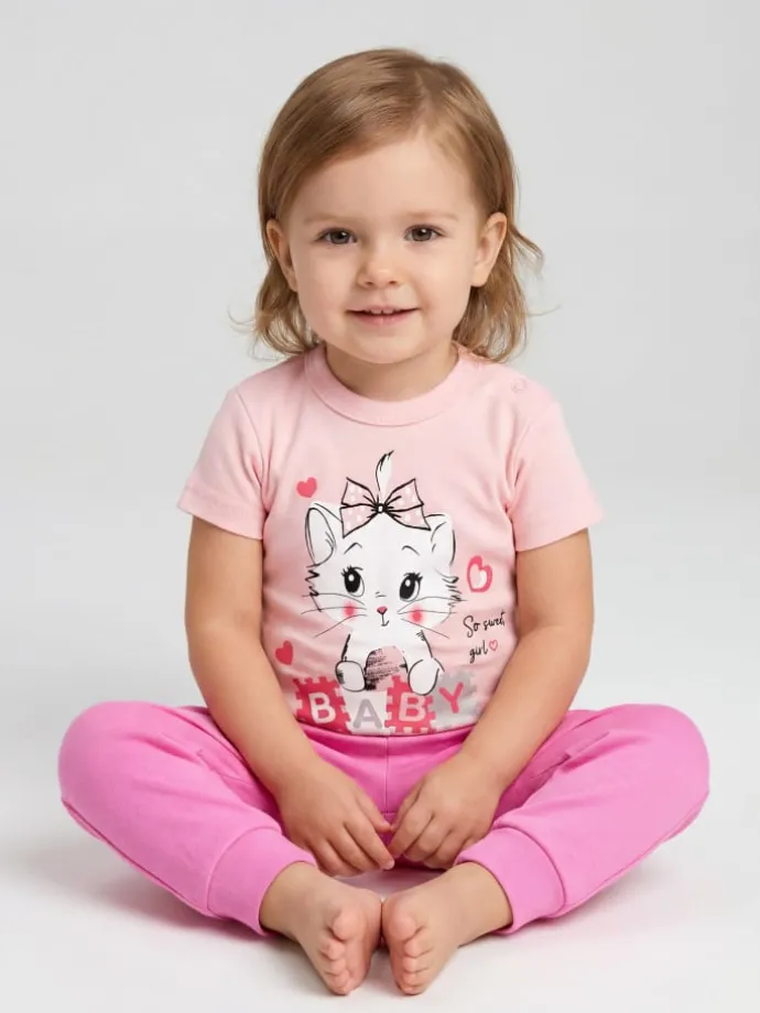 Baby Kurzarm Body mit Aufdruck Spruch 5er Pack in ecru