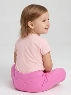 Baby Kurzarm Body mit Aufdruck Spruch 5er Pack in ecru