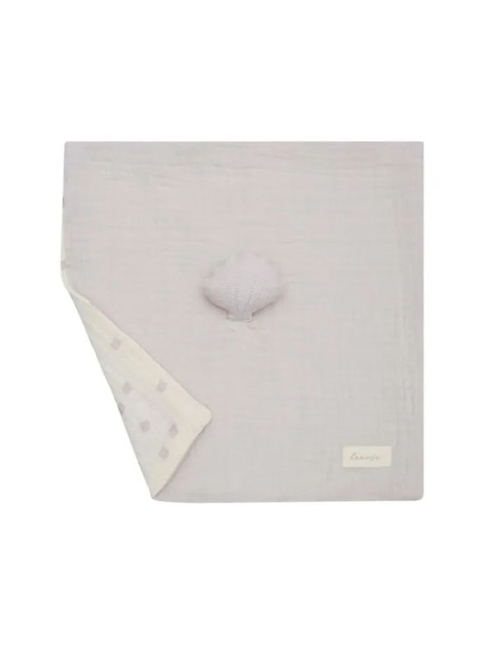 Baby Kuscheltuch aus Musselin 'seashell' in rosa