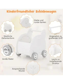 Baby Lauflernhilfe in Weiß
