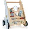 Baby Lauflernwagen Holz in Blau