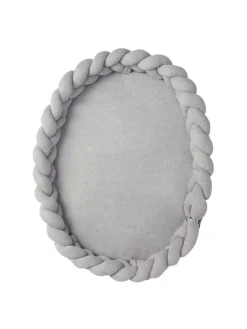 Baby Nest geflochten Grau