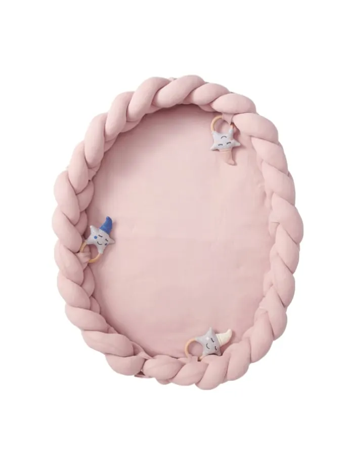 Baby Nest geflochten Rosa