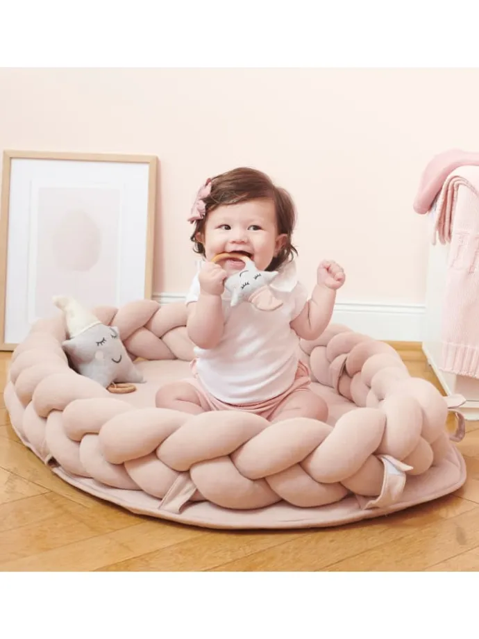 Baby Nest geflochten Rosa