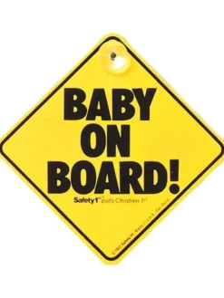 Baby on Board Schild in Gelb ab 0 Monate