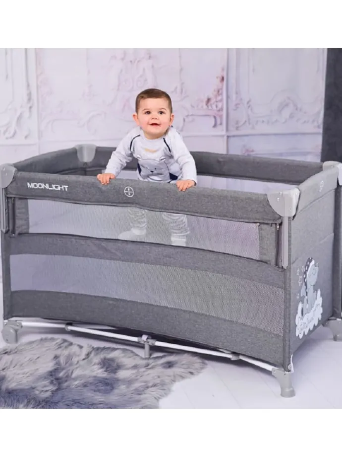 Baby Reisebett Up´n Down, in braun