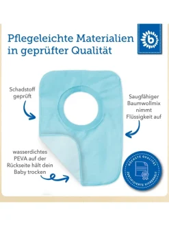 Baby Schlupf Lätzchen, 6er Pack - ab Geburt in Mehrfarbig