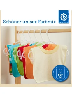 Baby Schlupf Lätzchen, 6er Pack - ab Geburt in Mehrfarbig