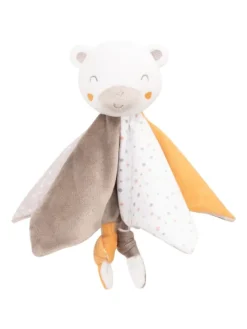 Baby Schmusetuch Doudou Rassel in natur