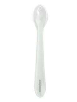 Baby Silikonlöffel mit Etui in grün