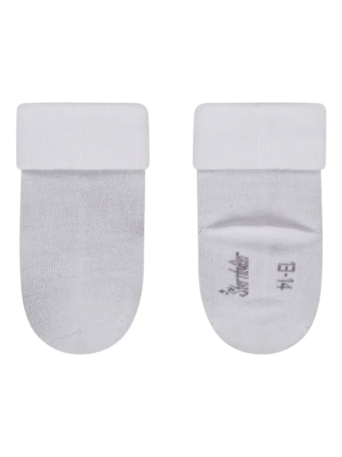 Baby Socken 3er-Pack uni in rosa
