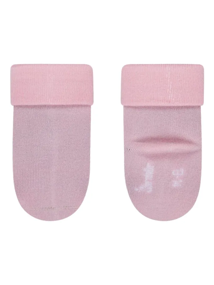Baby Socken 3er-Pack uni in rosa