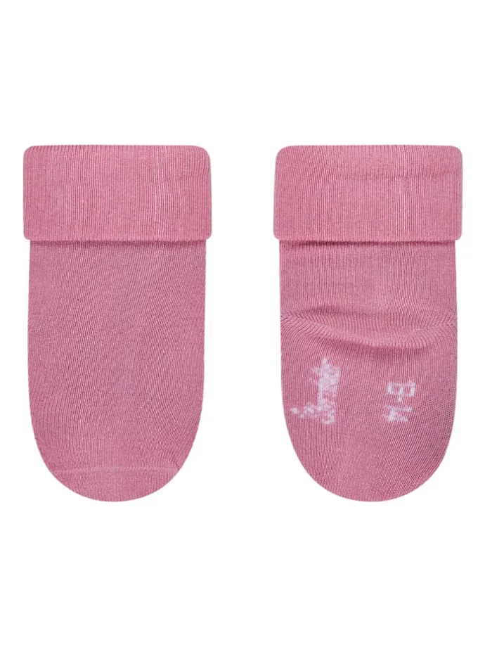 Baby Socken 3er-Pack uni in rosa