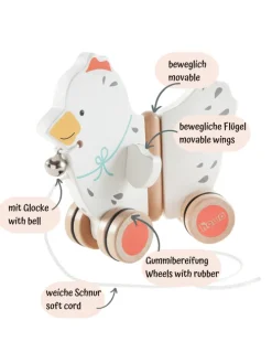 Baby Spielzeug NachziehtierZiehtier Huhn