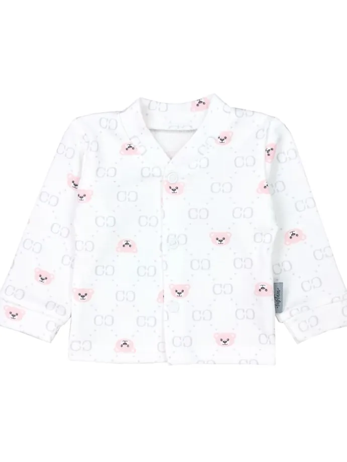 Baby Strampler Set mit Spruch in rosa/weiß