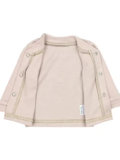 Baby Unisex Strampler-Set mit Aufdruck Spruch 2-tlg in weiß/beige