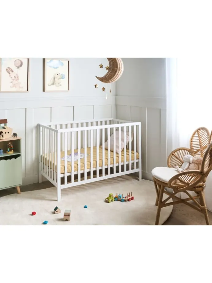 Babybett KIAMA in Weiß - (W) 75 x (H) 89 x (L) 134 cm